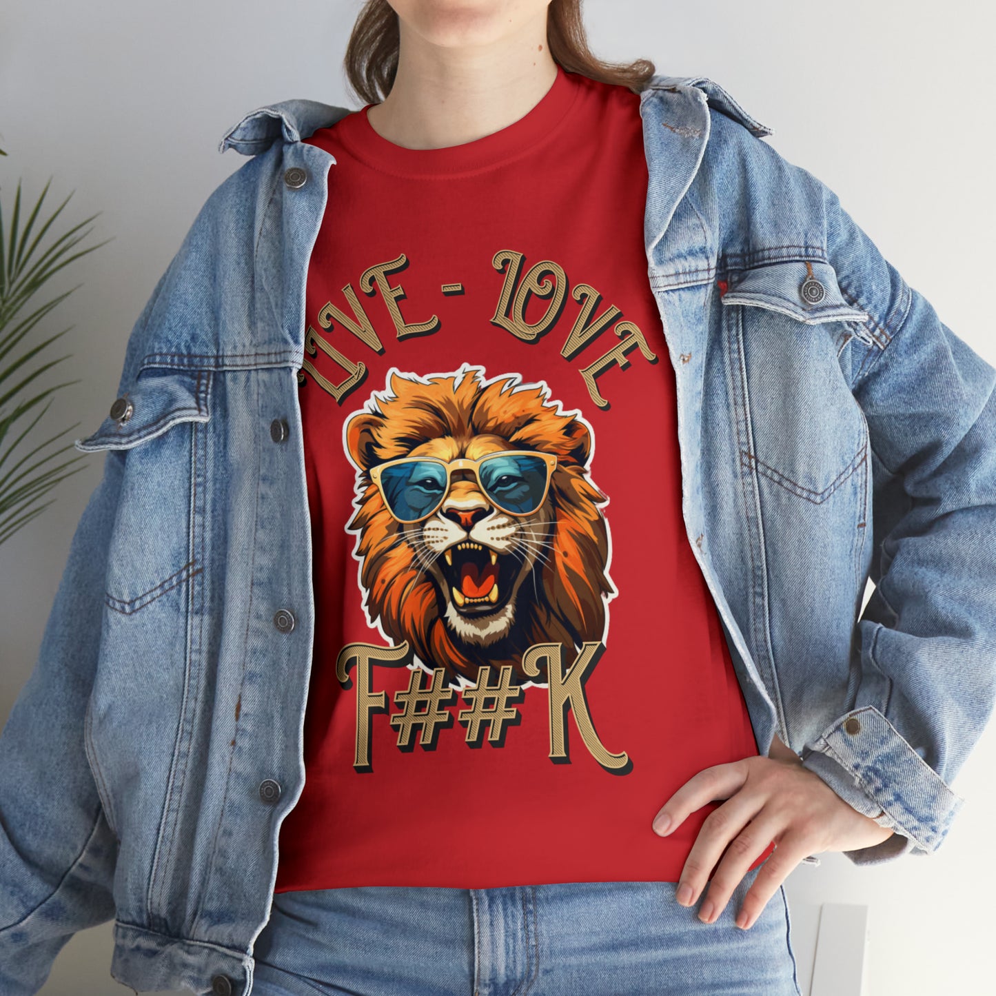 Unisex Lion Heavy Cotton Tee