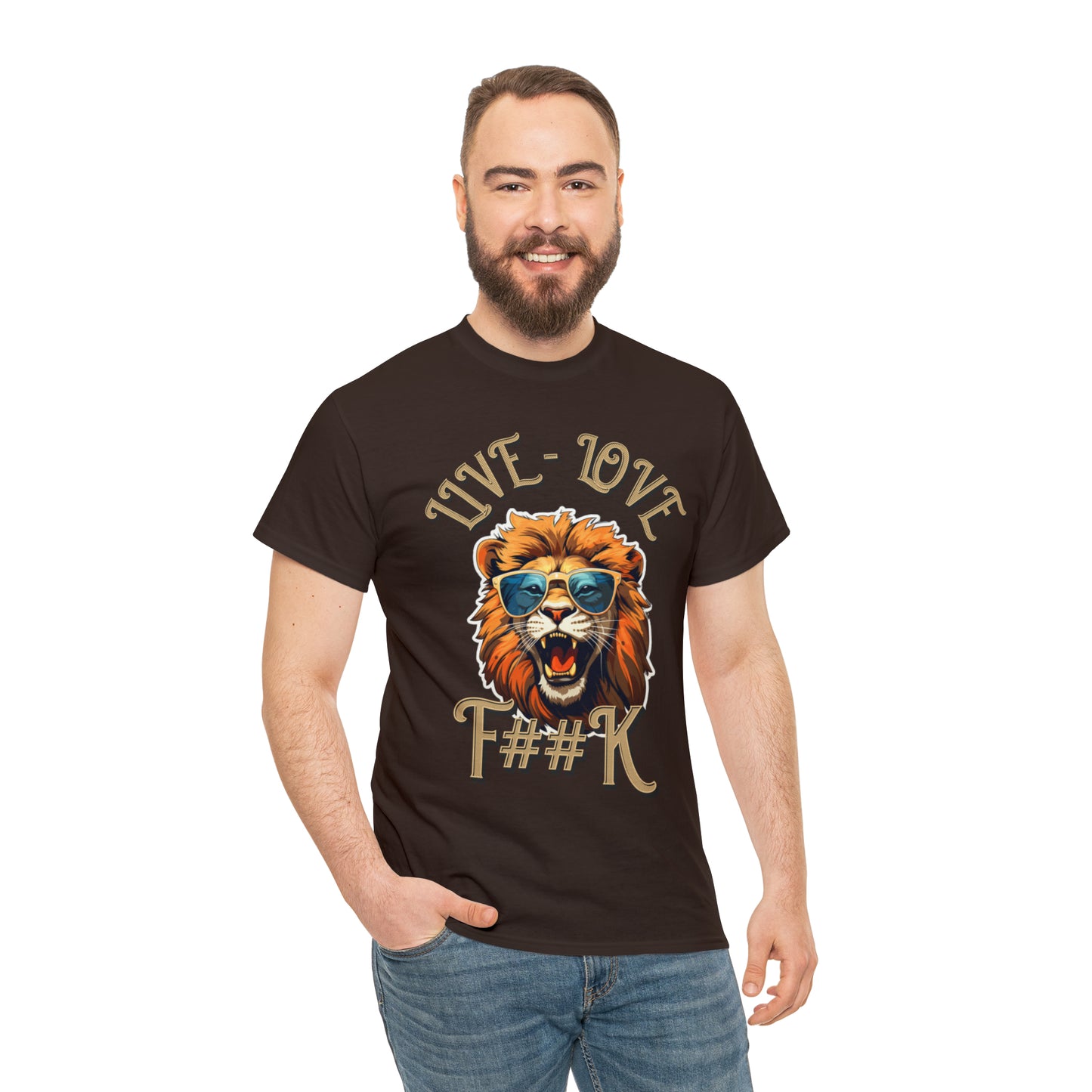 Unisex Lion Heavy Cotton Tee