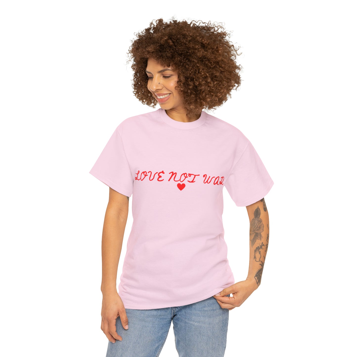 Unisex Love not war collection Heavy Cotton Tee