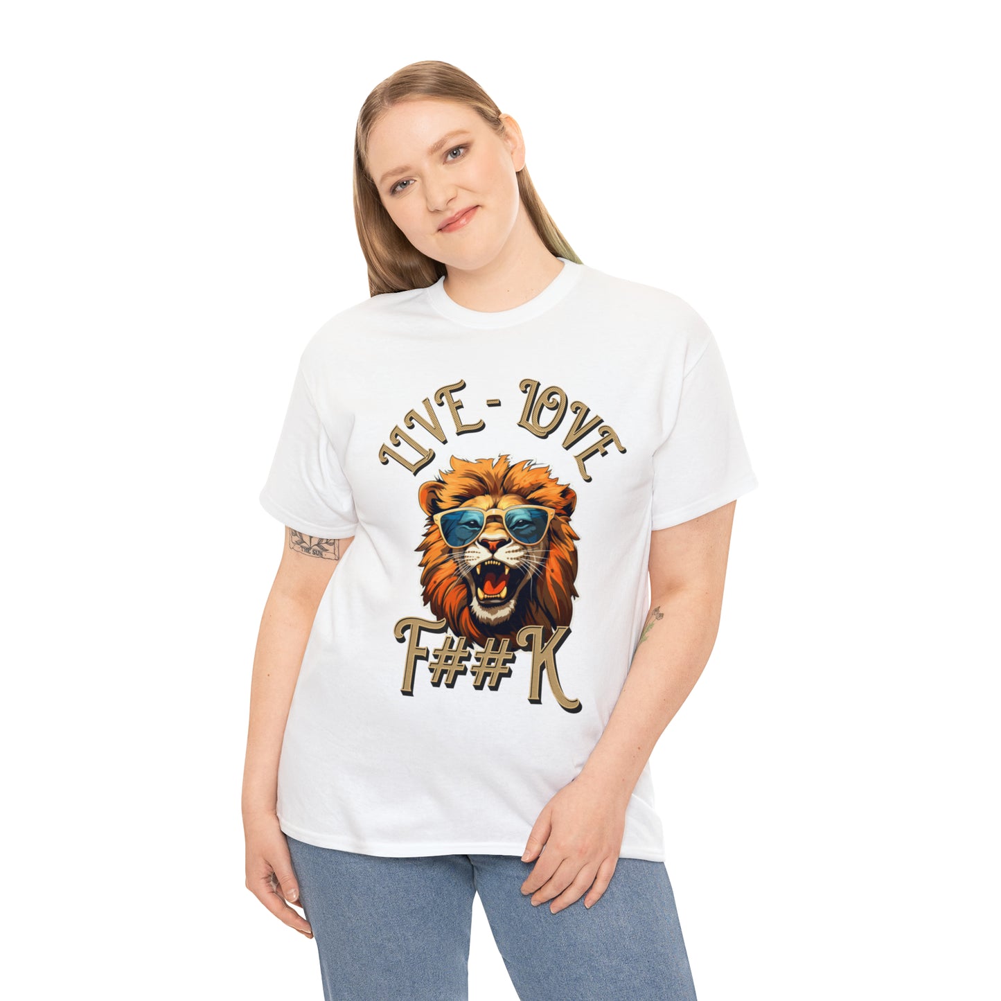 Unisex Lion Heavy Cotton Tee