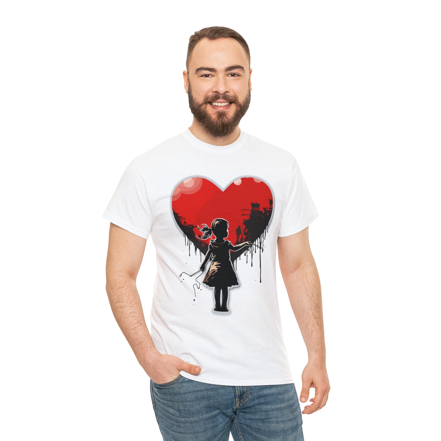 Unisex Love not war collection Heavy Cotton Tee