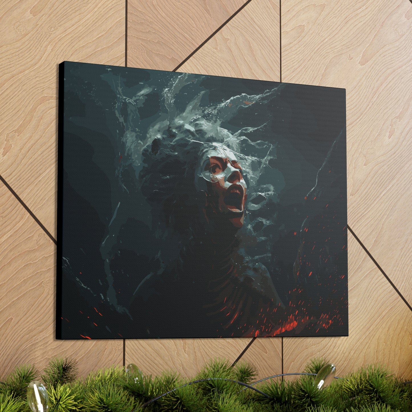 Siren Screams , Canvas Wrap