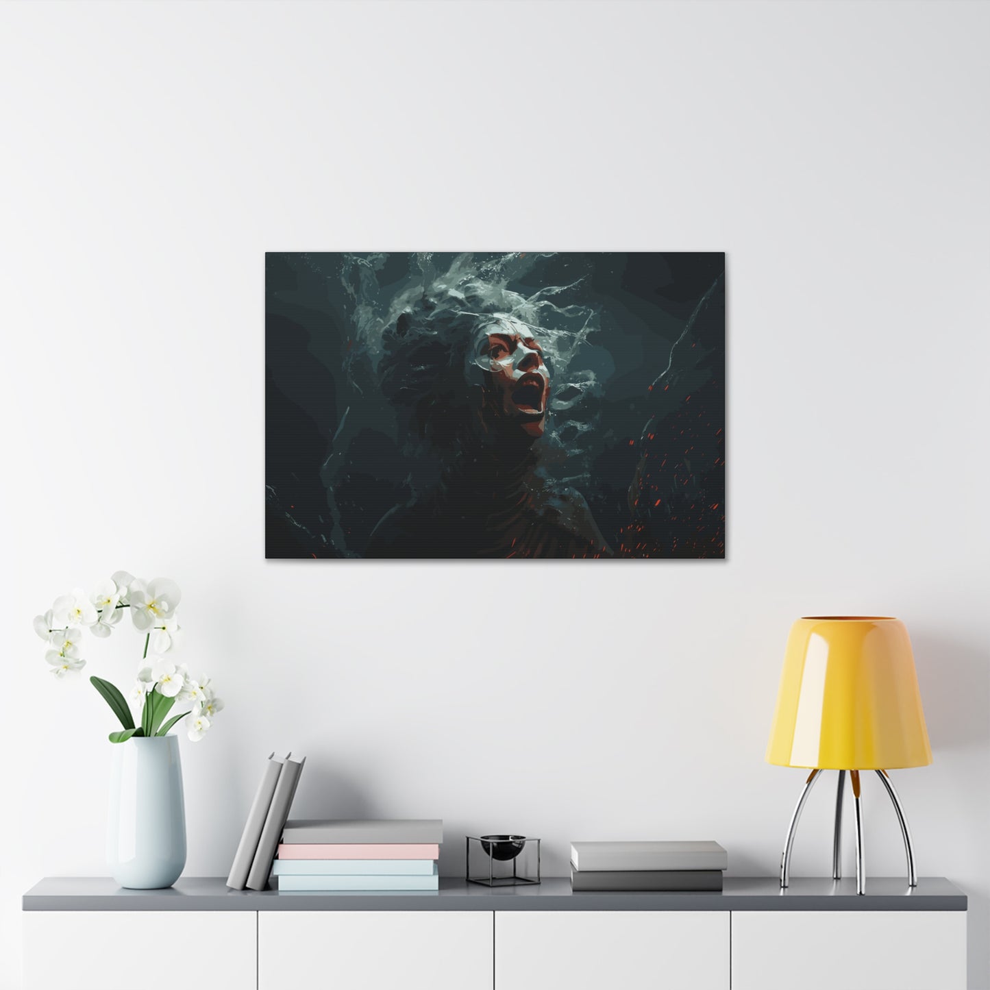 Siren Screams , Canvas Wrap