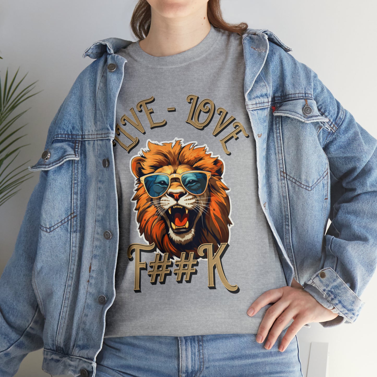 Unisex Lion Heavy Cotton Tee