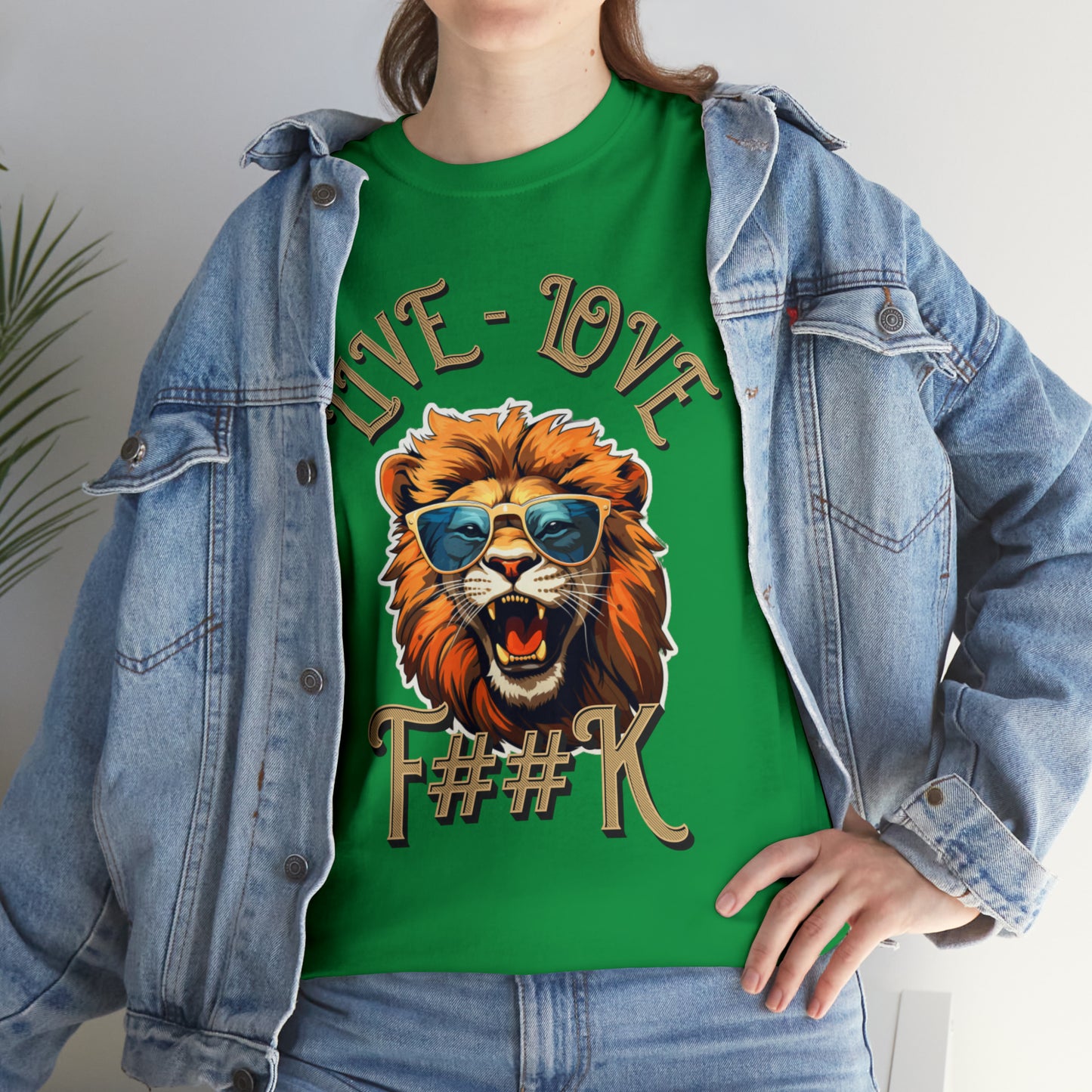 Unisex Lion Heavy Cotton Tee