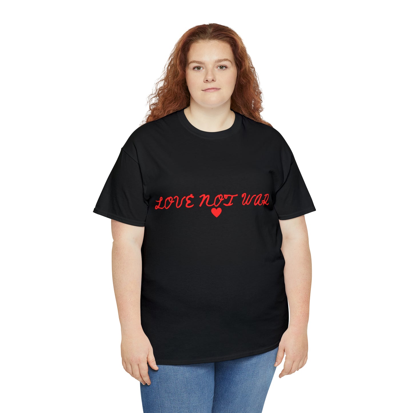 Unisex Love not war collection Heavy Cotton Tee