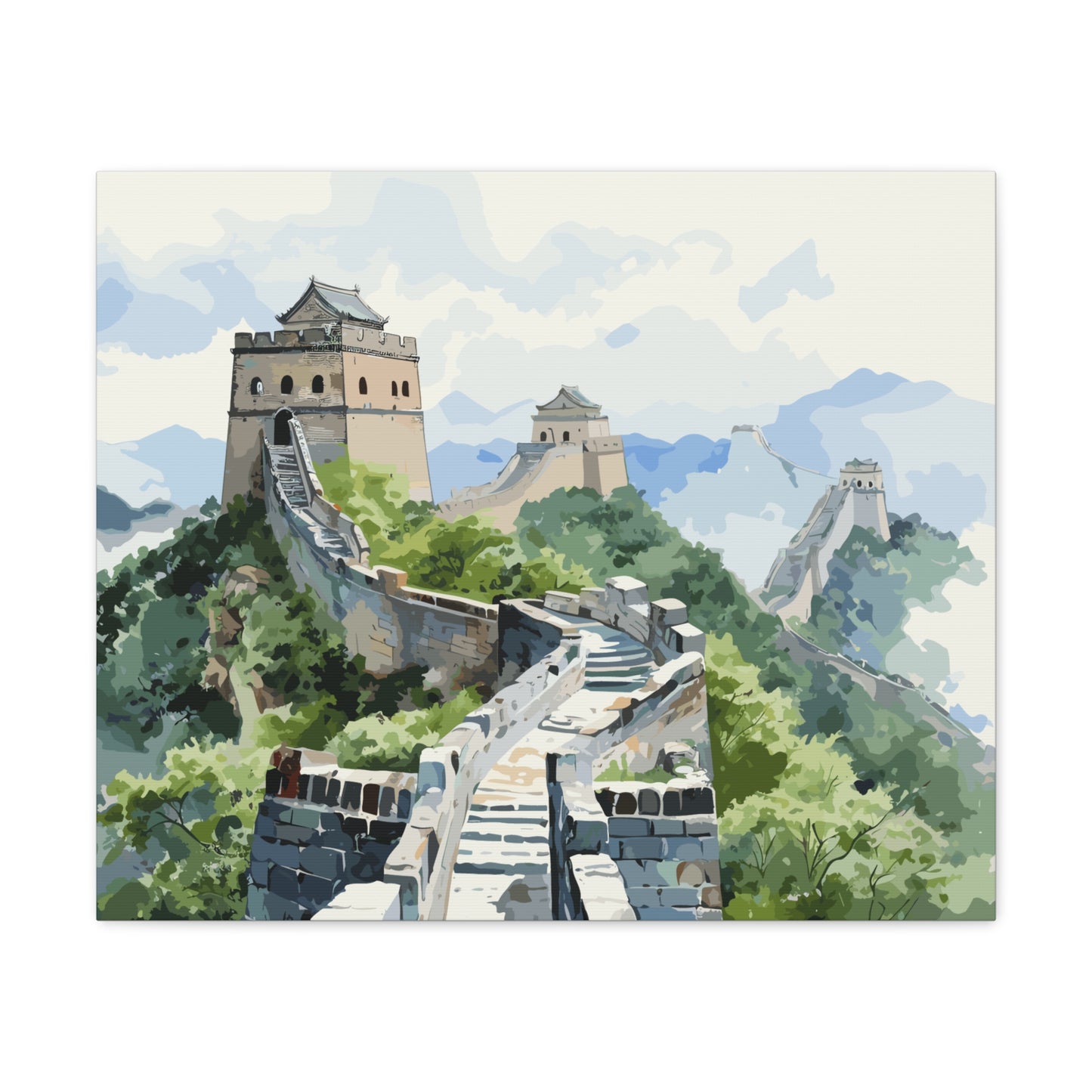 Great Wall Of China, canvas wrap