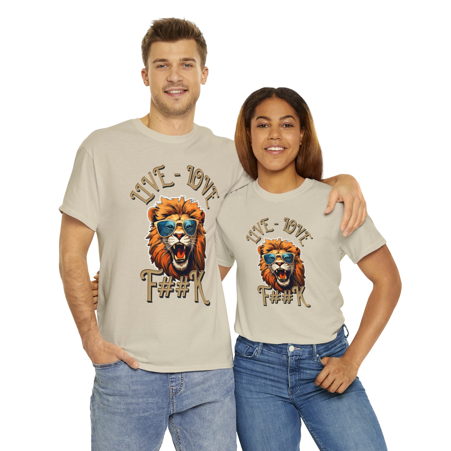 Unisex Lion Heavy Cotton Tee