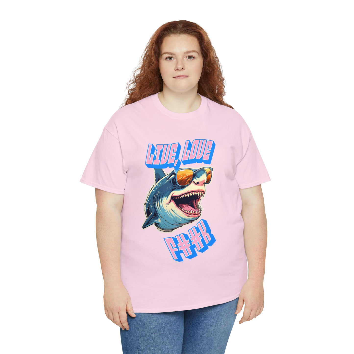 Unisex shark Heavy Cotton Tee