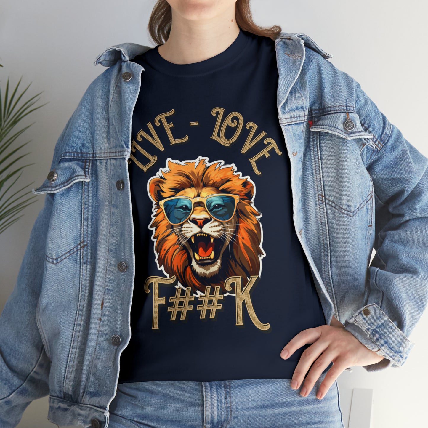 Unisex Lion Heavy Cotton Tee