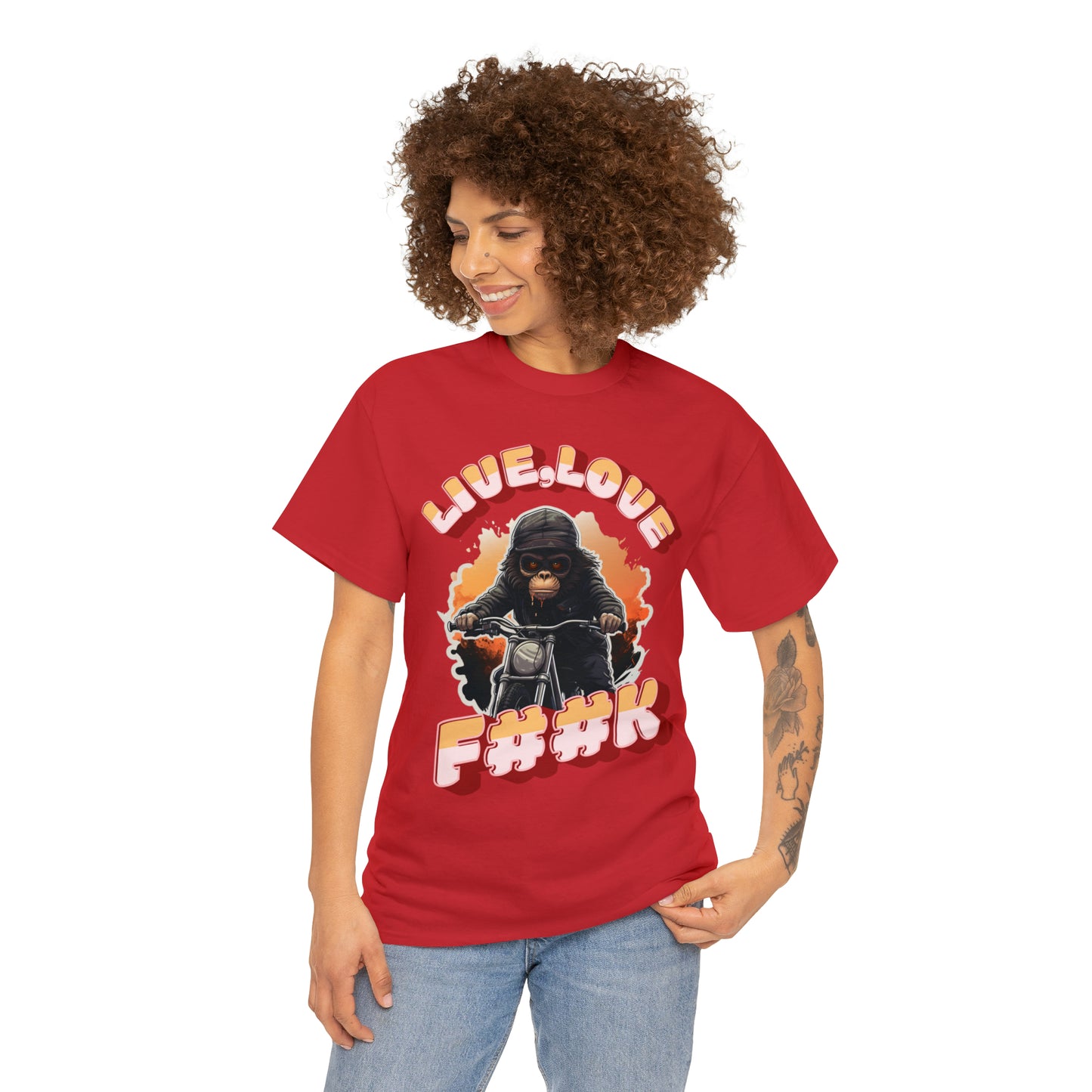 Unisex happy monkey collection Heavy Cotton Tee