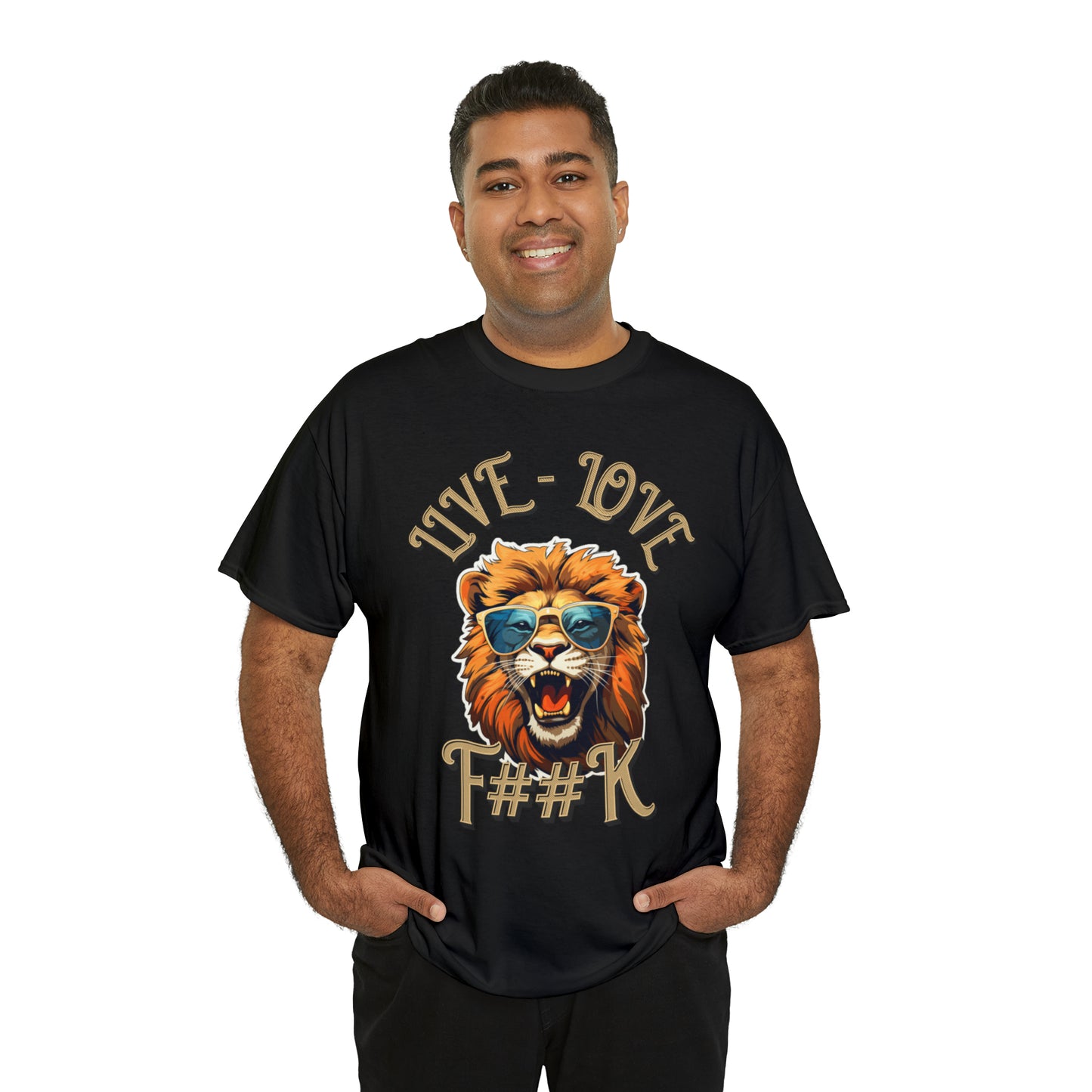 Unisex Lion Heavy Cotton Tee