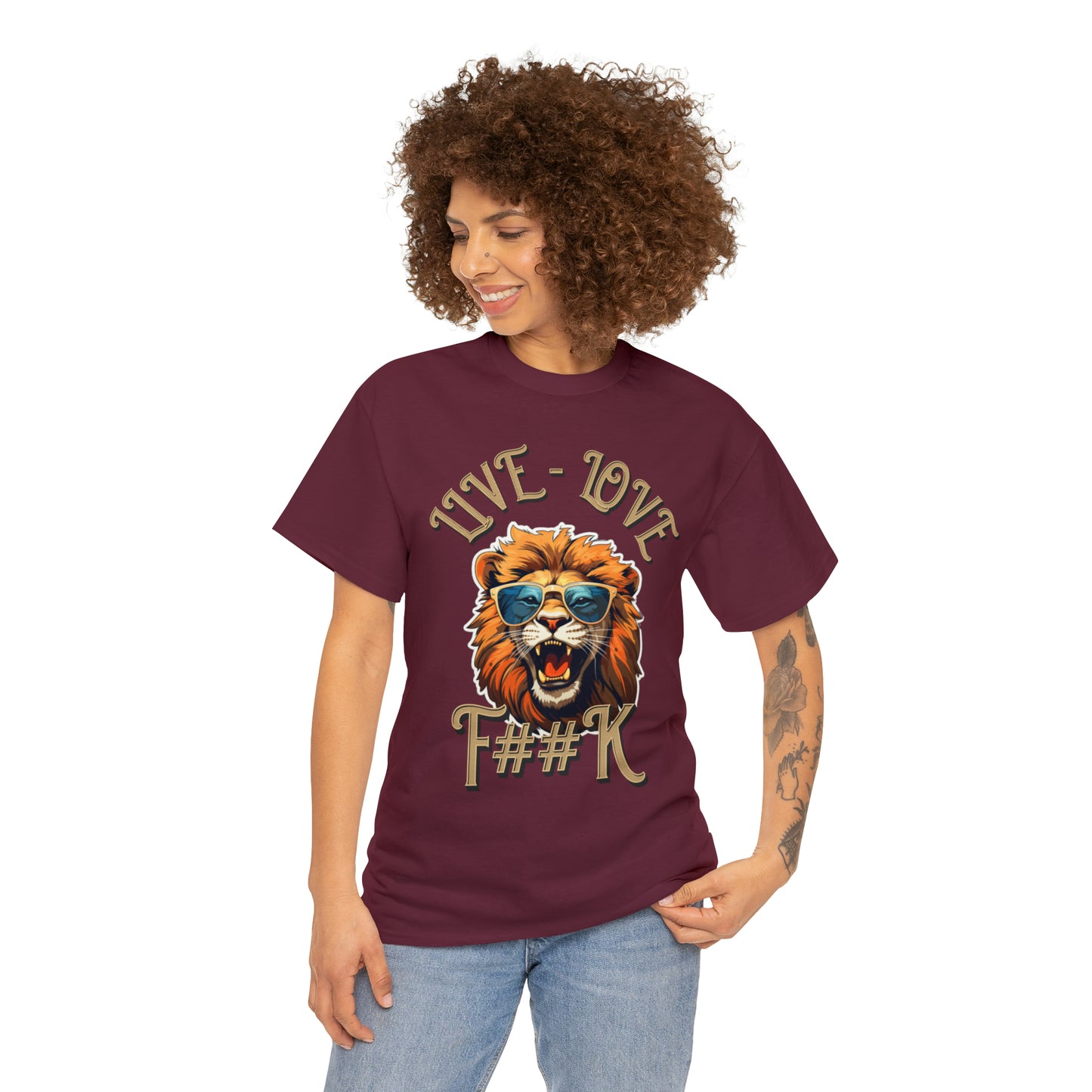 Unisex Lion Heavy Cotton Tee