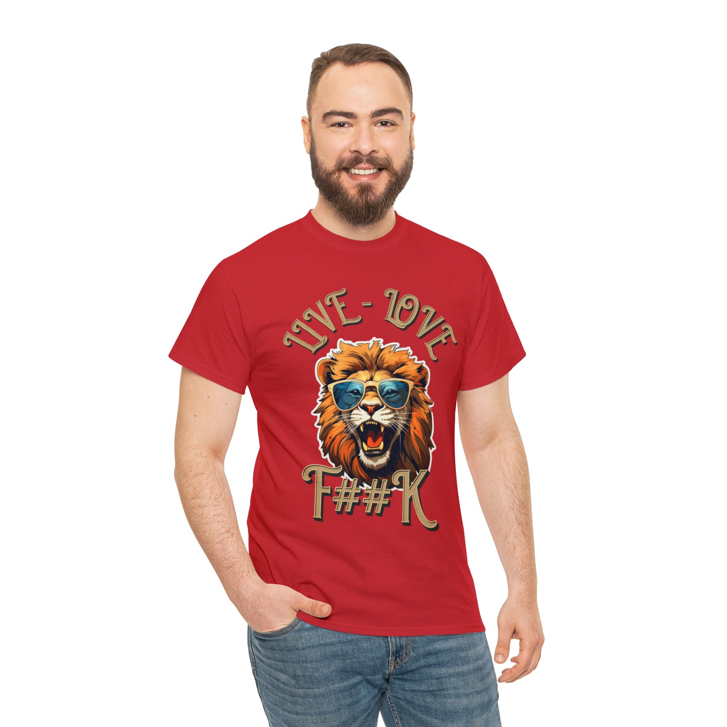 Unisex Lion Heavy Cotton Tee