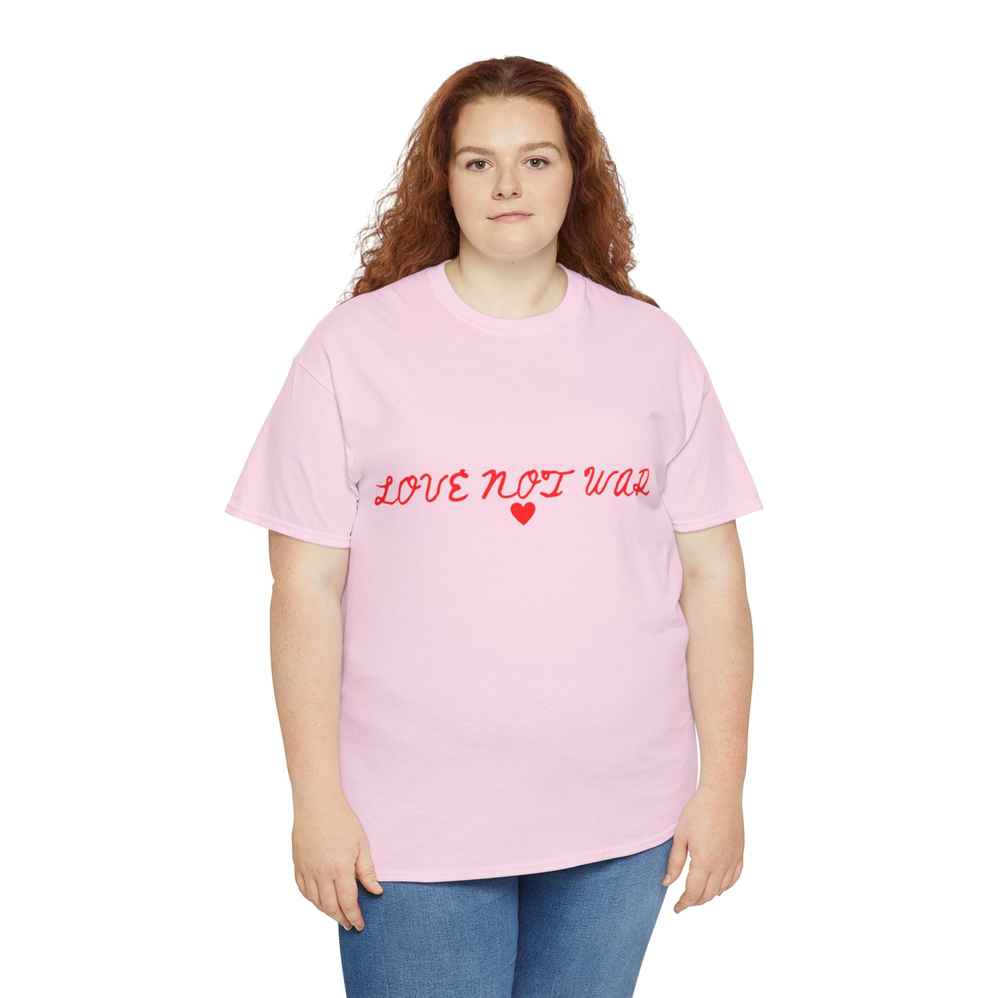 Unisex Love not war collection Heavy Cotton Tee