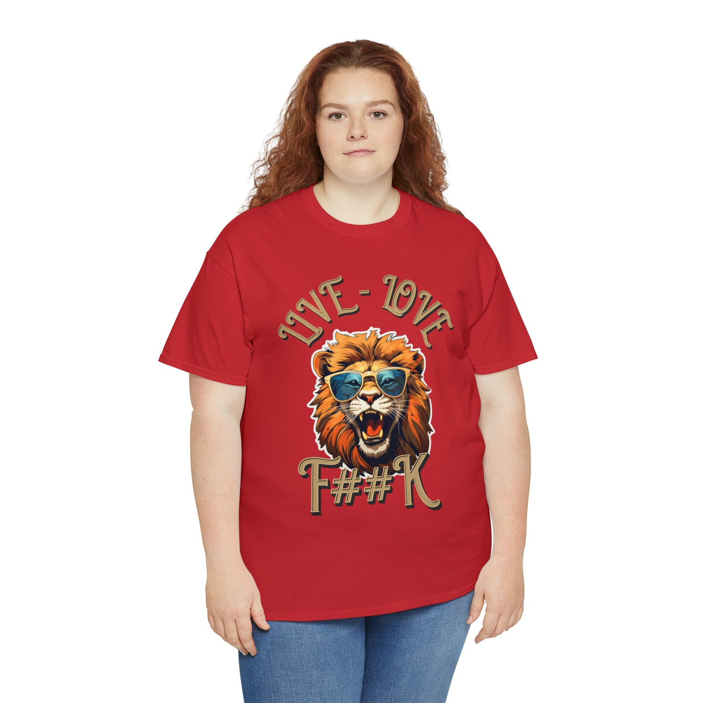 Unisex Lion Heavy Cotton Tee