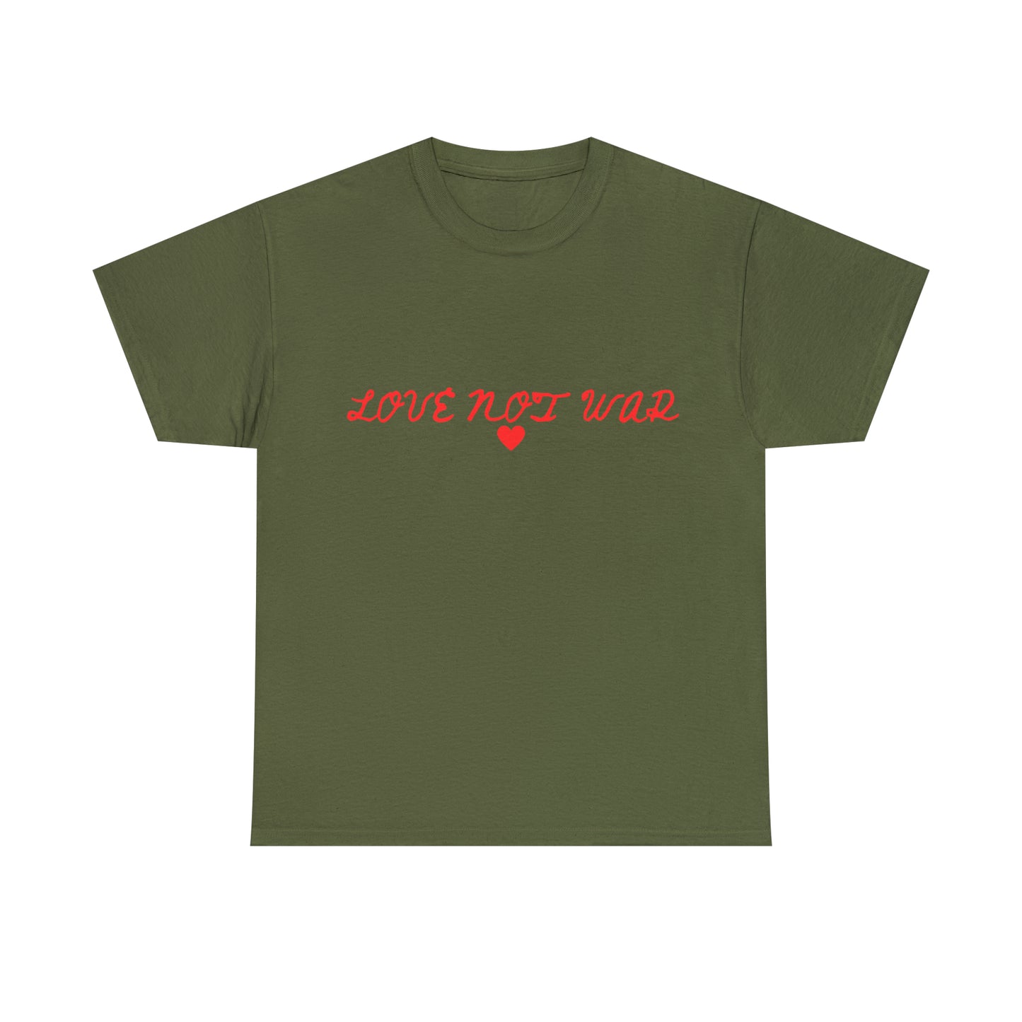 Unisex Love not war collection Heavy Cotton Tee