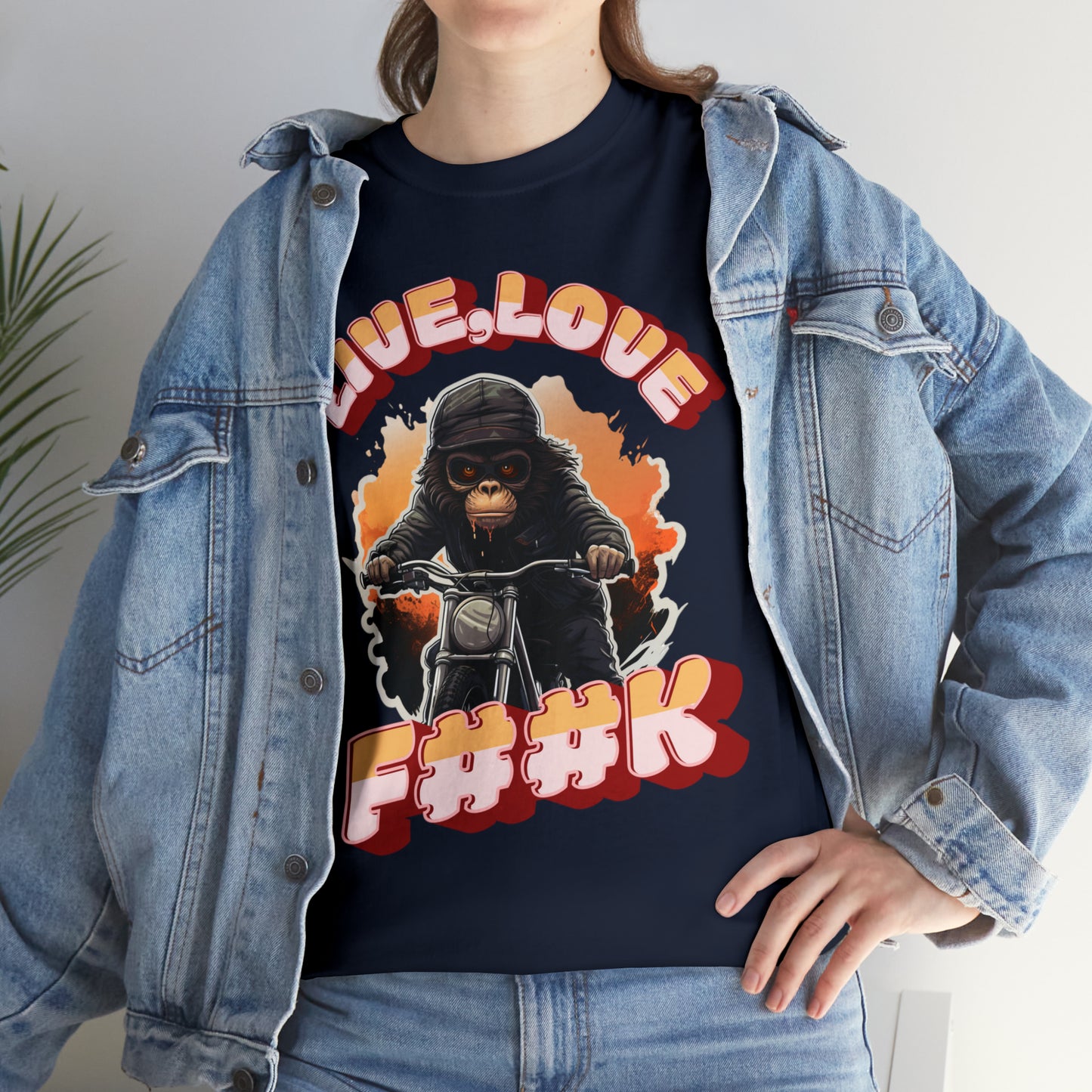 Unisex happy monkey collection Heavy Cotton Tee