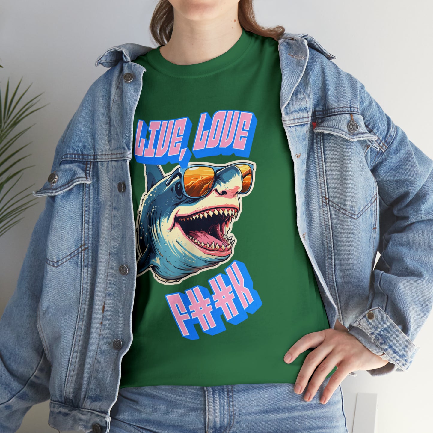 Unisex shark Heavy Cotton Tee