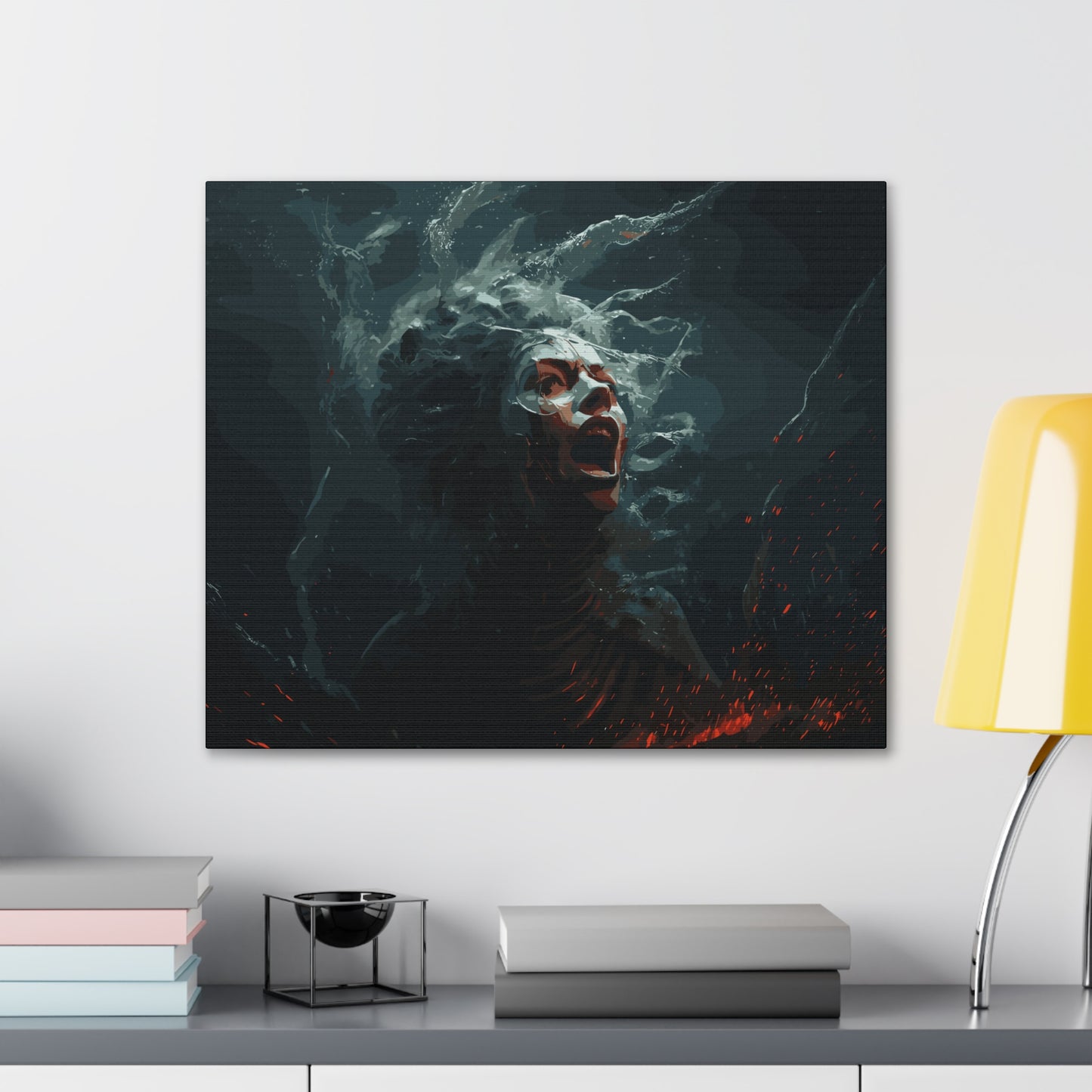 Siren Screams , Canvas Wrap